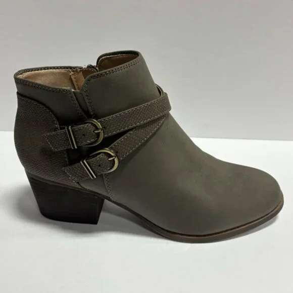 Life Stride Shoes Lifestride Womens Blaire Gray Ankle Booties